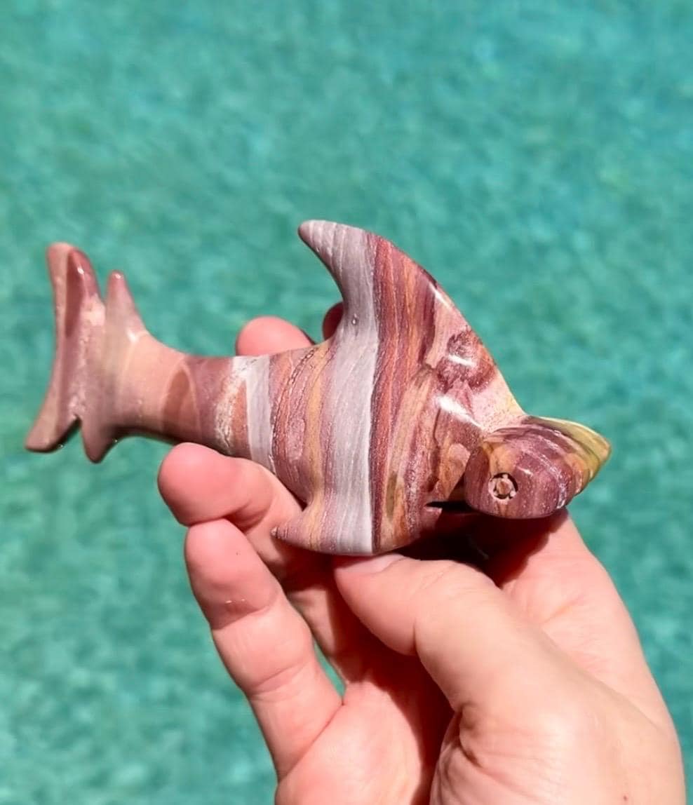 Colorful Mookaite Hammerhead Shark