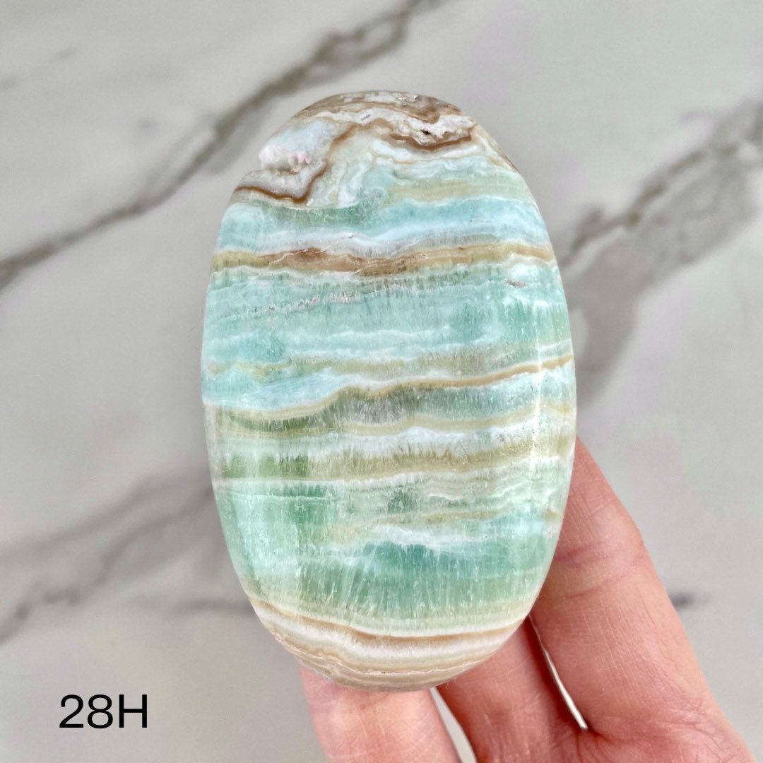 Caribbean Calcite Palm Stone