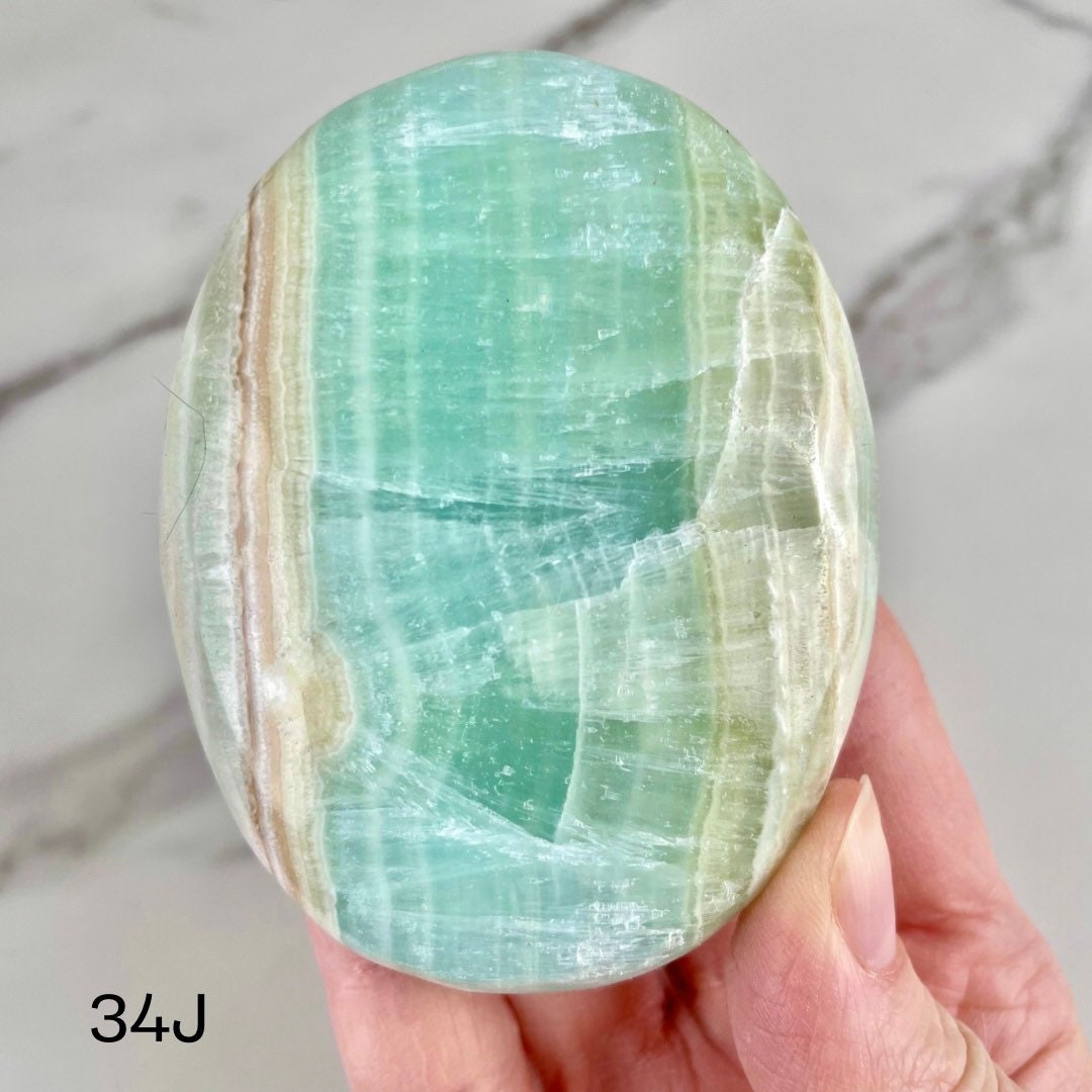 Caribbean Calcite Palm Stone