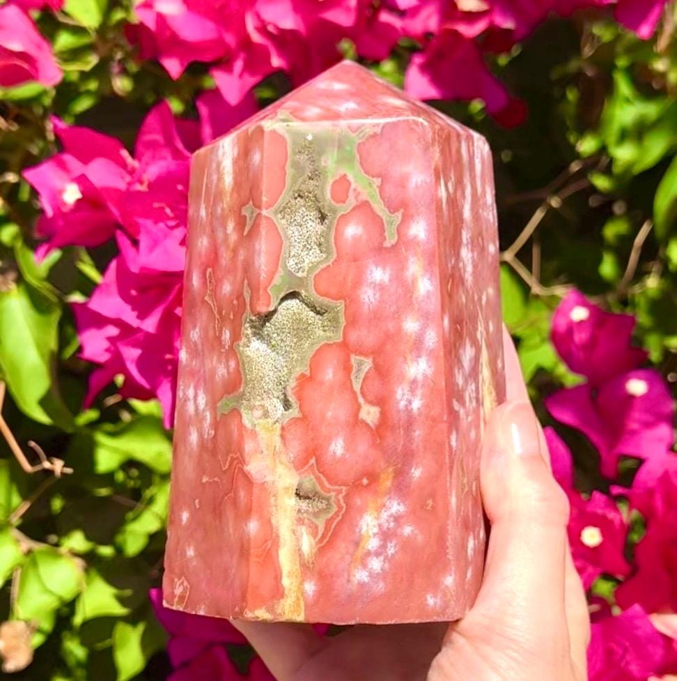 Big Druzy Red Ocean Jasper Tower ***please read description***