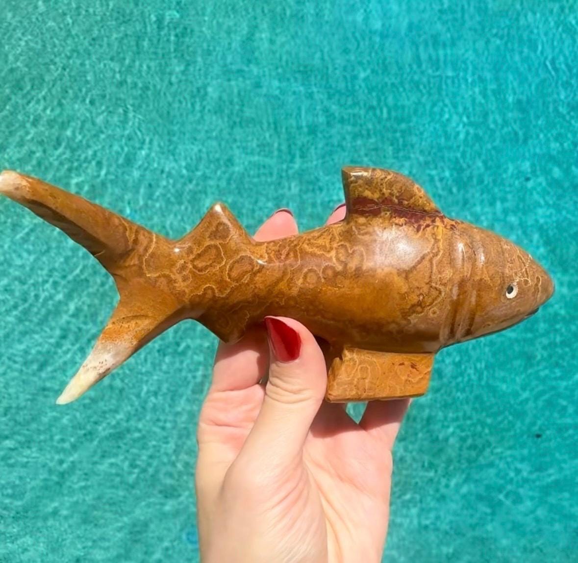 Onyx Shark Carving From Mexico