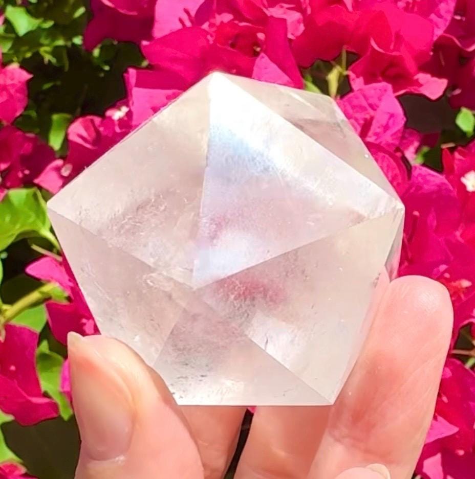 Quartz Crystal Icosahedron From Brazil