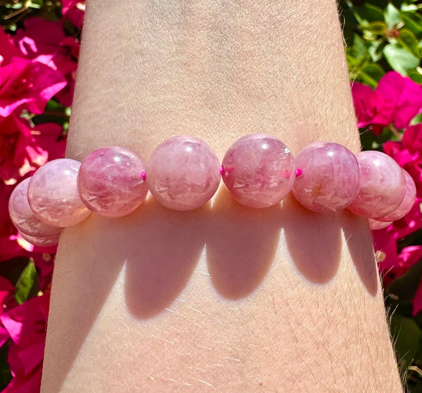 Gorgeous Madagascar Purple Rose Quartz Bracelet 12mm