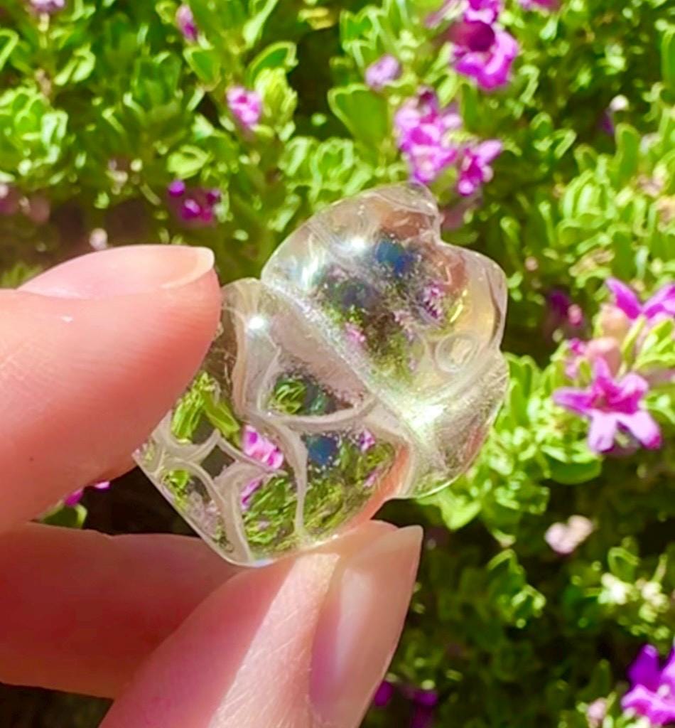Natural Citrine Lucky Cat Carving Good Luck Charm