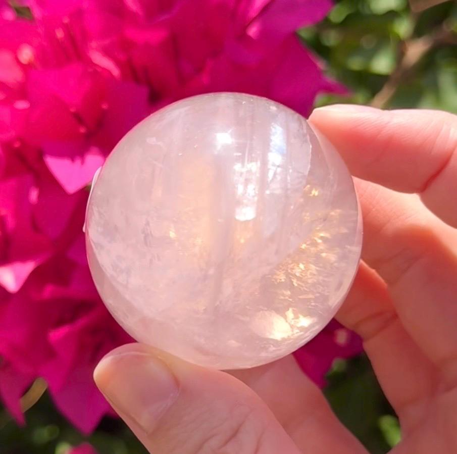 Stunning Star Rose Quartz Sphere