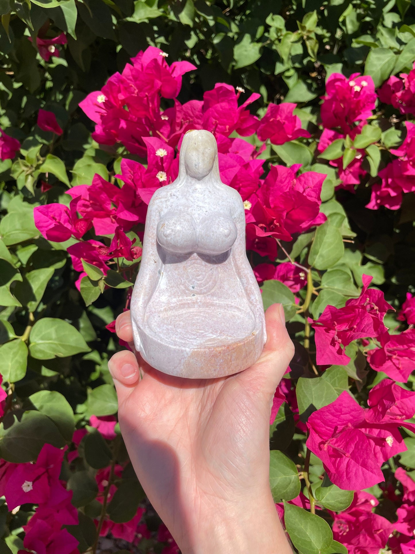 Ocean Jasper Goddess Carving