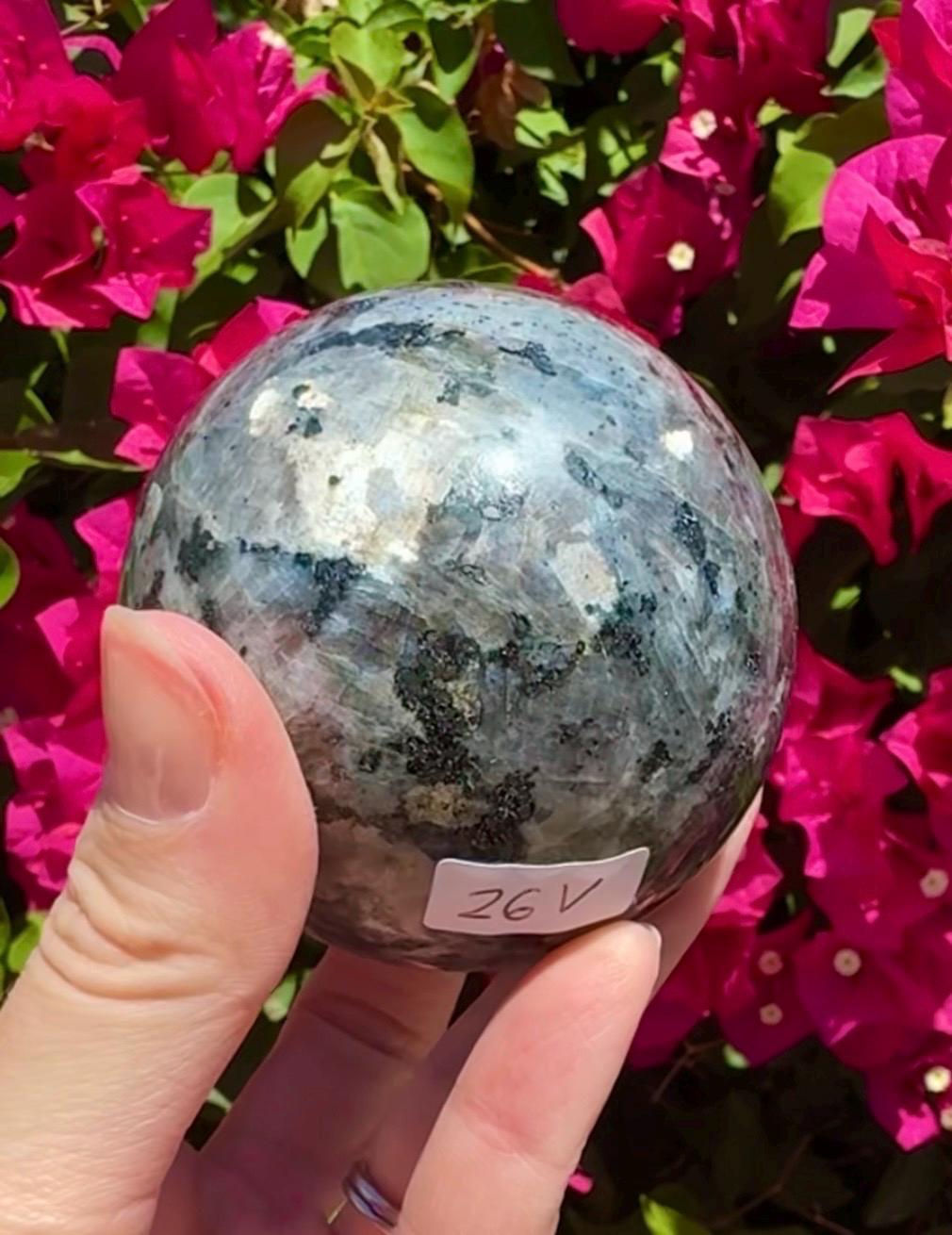 Larvikite Sphere Crystal Ball