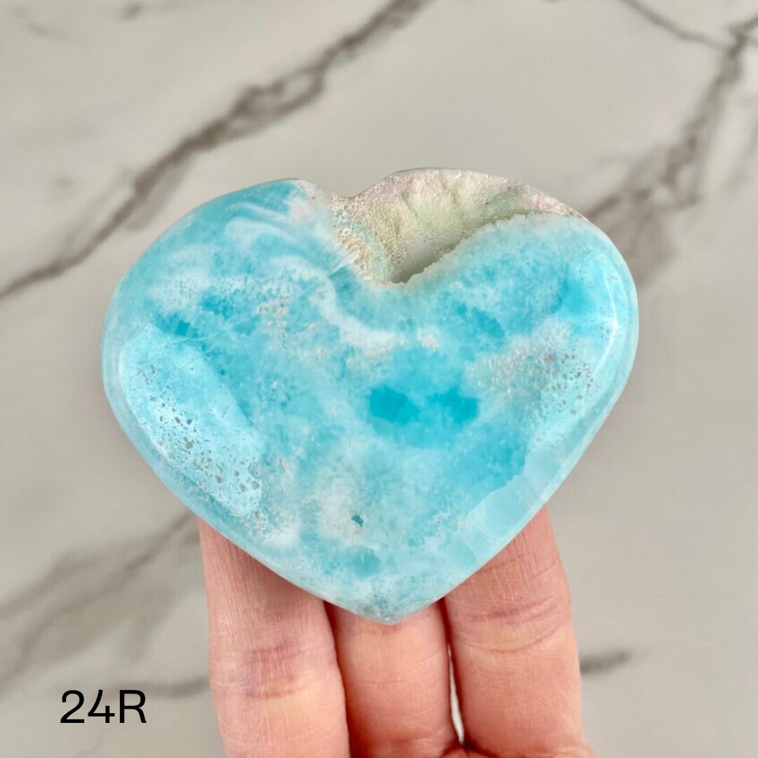 Caribbean Calcite Heart