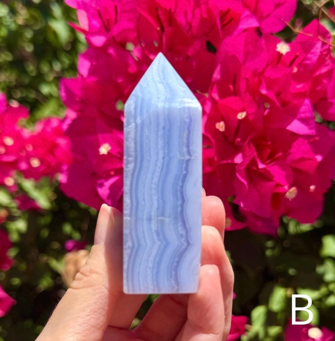 Gorgeous Blue Lace Agate Tower