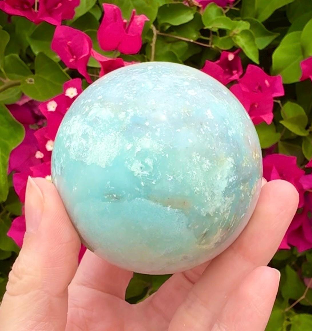 Madagascar Amazonite Sphere Ocean Blue Crystal Sphere