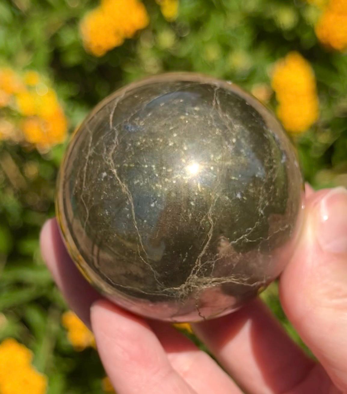 Pyrite Sphere Crystal Ball