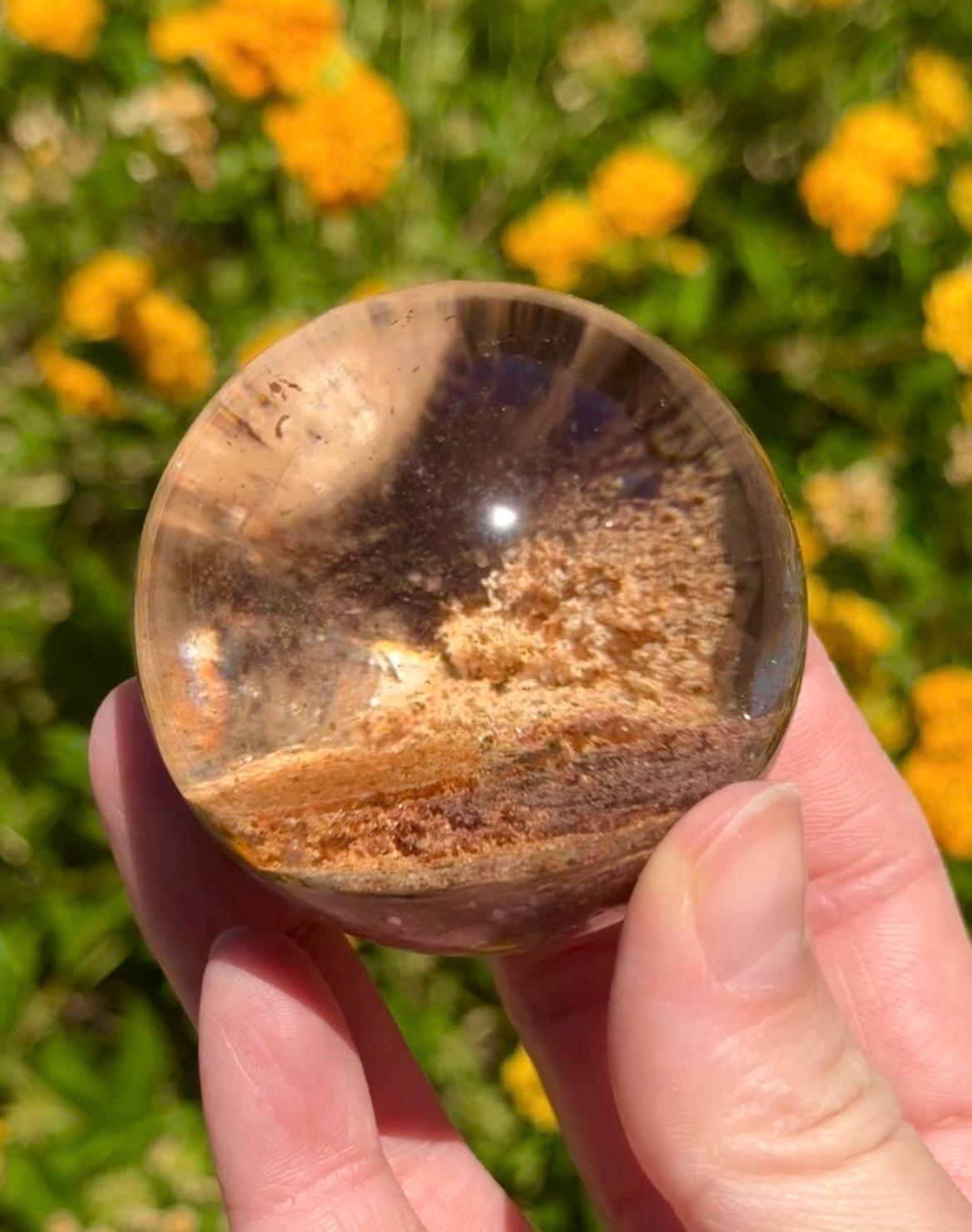 Garden Quartz Crystal Sphere