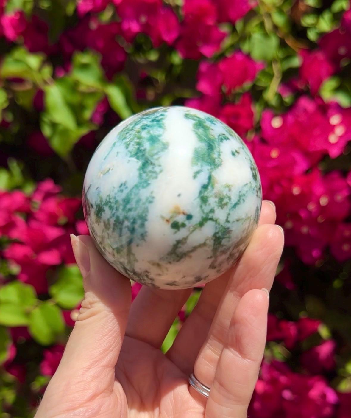 Tree Agate Sphere Crystal Ball