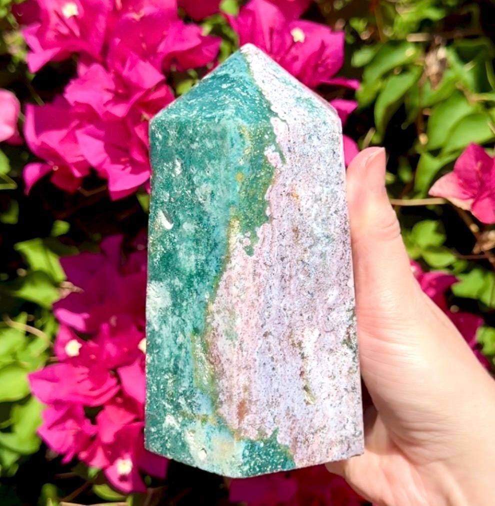 Big Colorful Ocean Jasper Tower