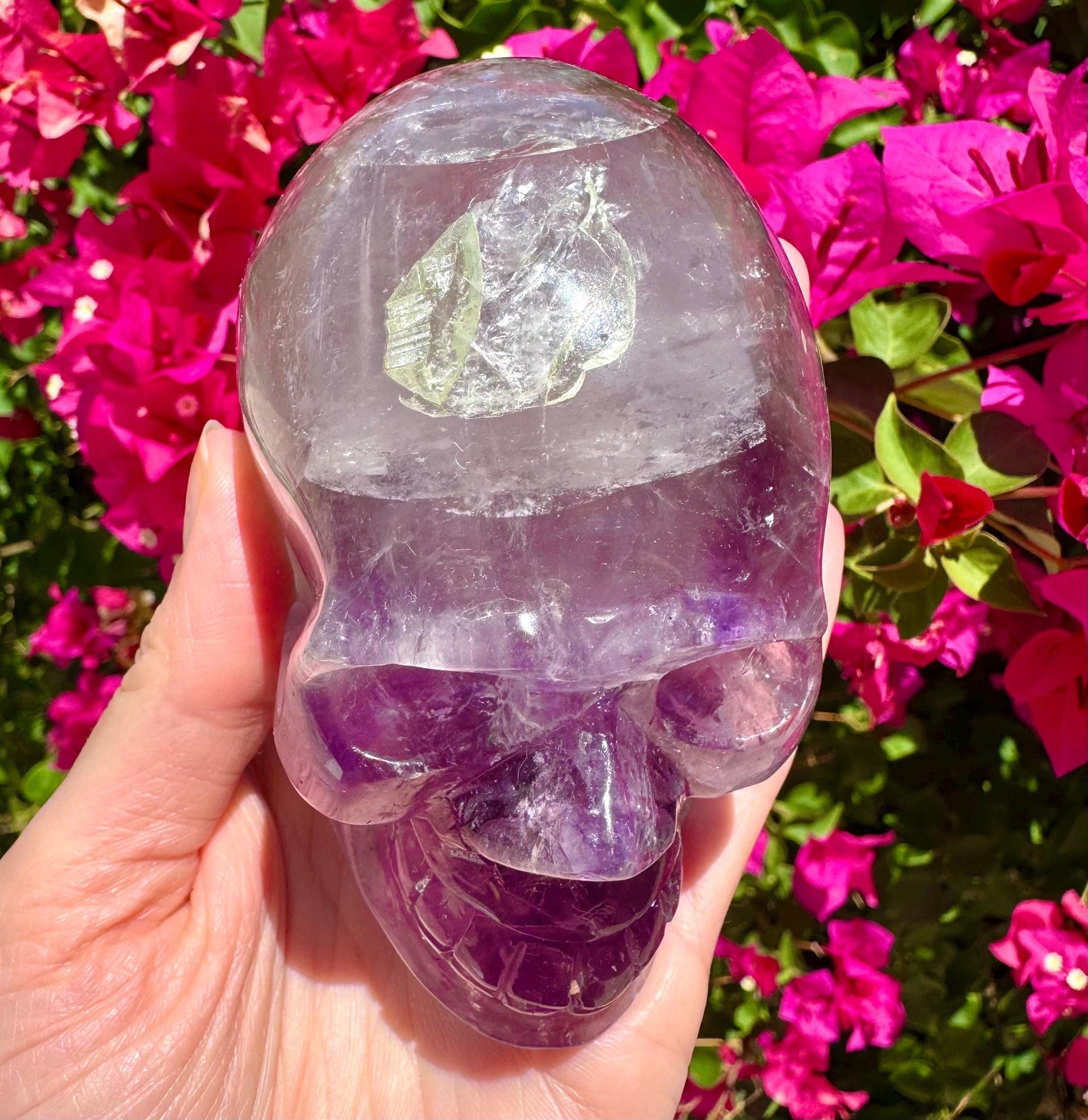 Gemmy Amethyst Crystal Skull *read description