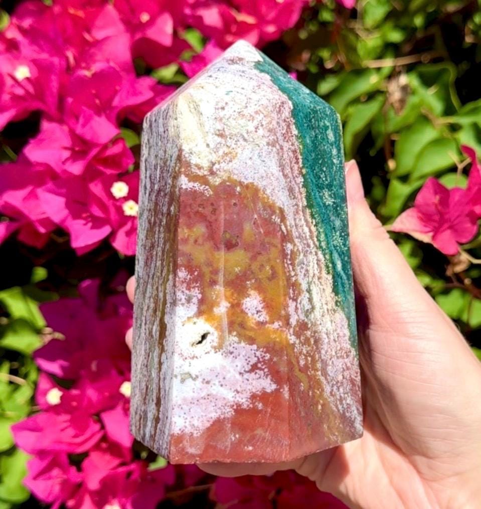 Big Colorful Ocean Jasper Tower