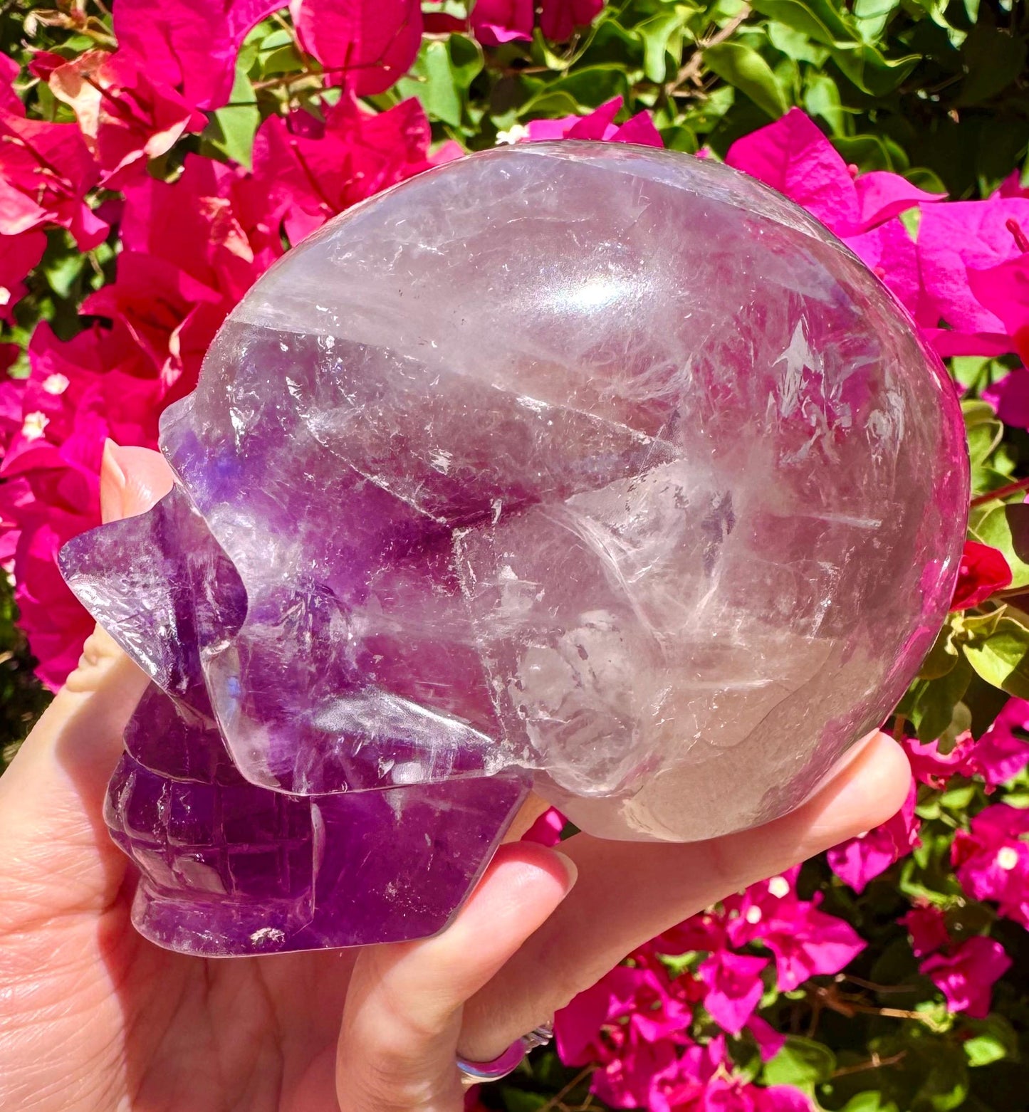 Gemmy Amethyst Crystal Skull *read description