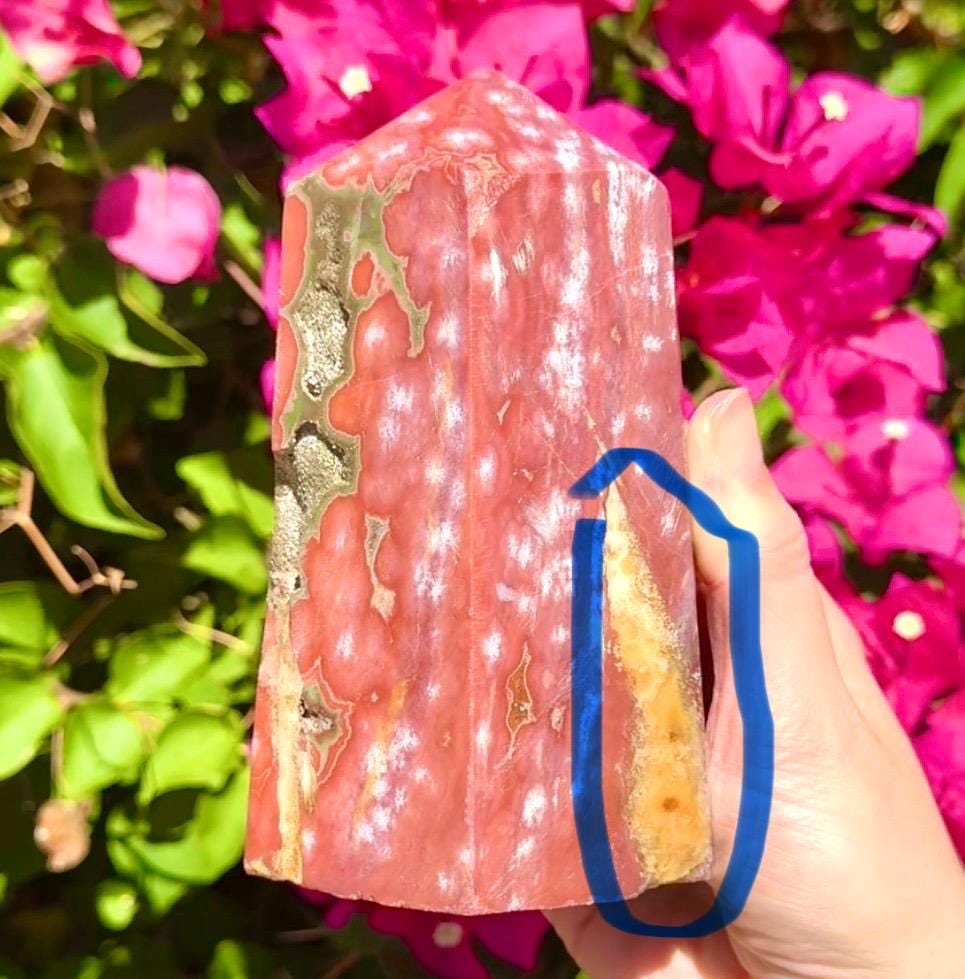 Big Druzy Red Ocean Jasper Tower ***please read description***
