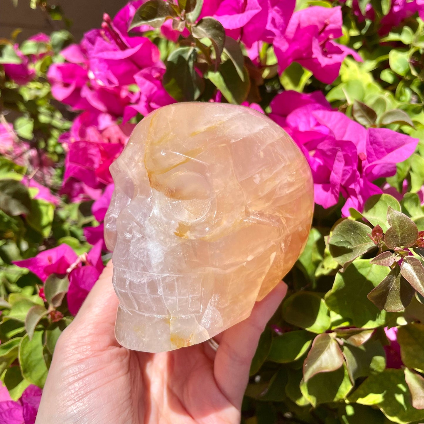 Golden Healer Crystal Skull