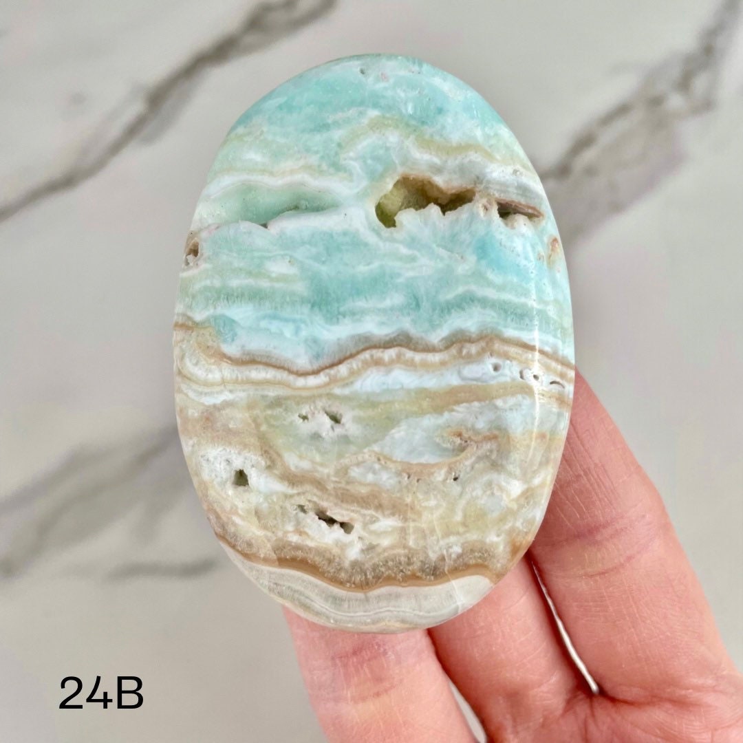 Caribbean Calcite Palm Stone