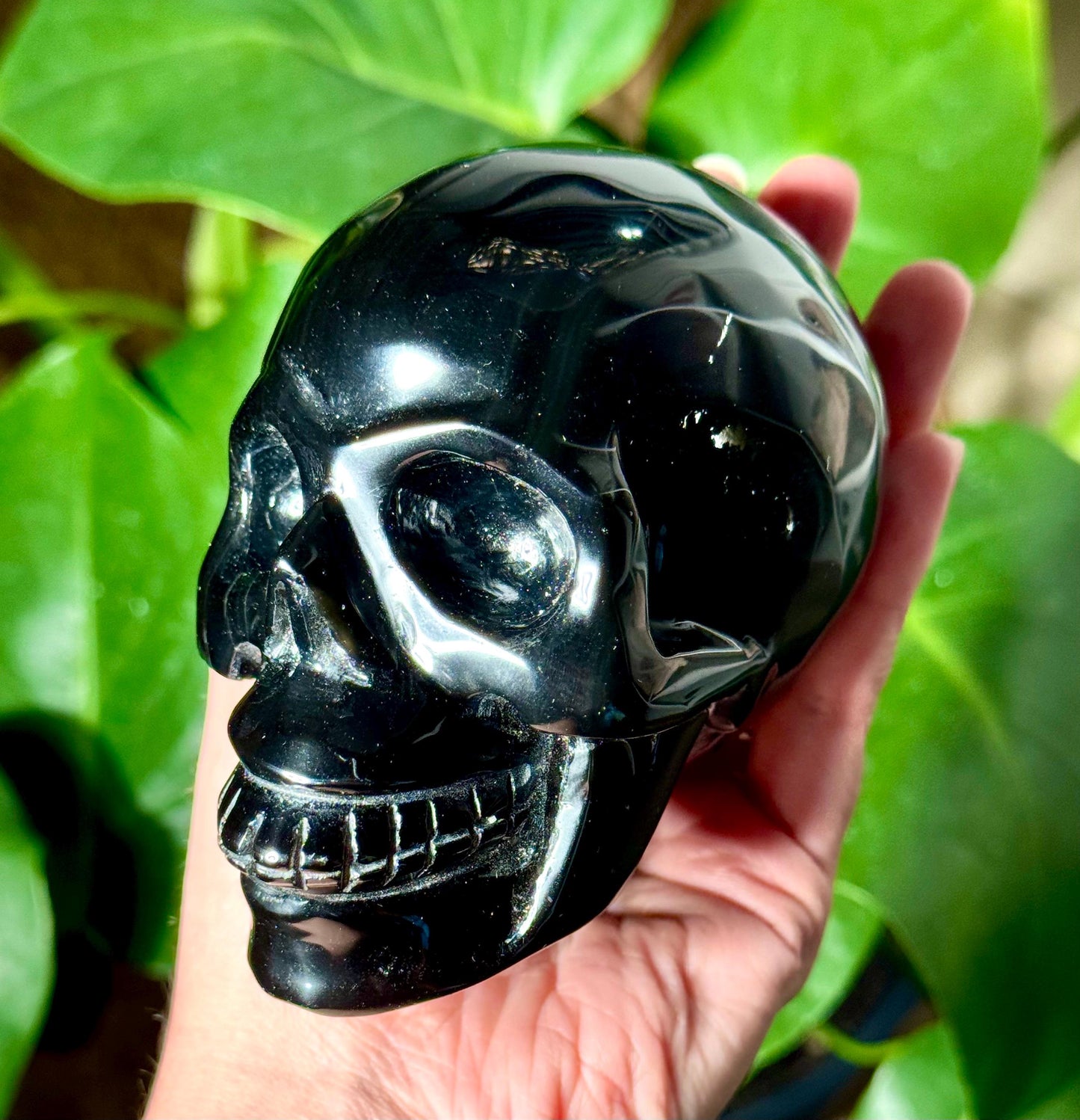 Rare Super Colorful Rainbow Obsidian Skull