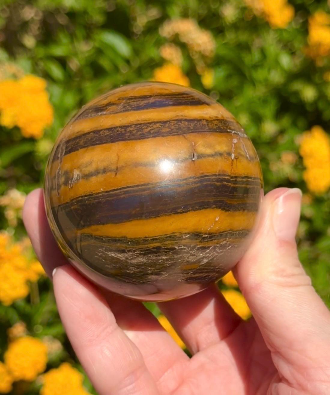 Tiger Iron Sphere Crystal Ball