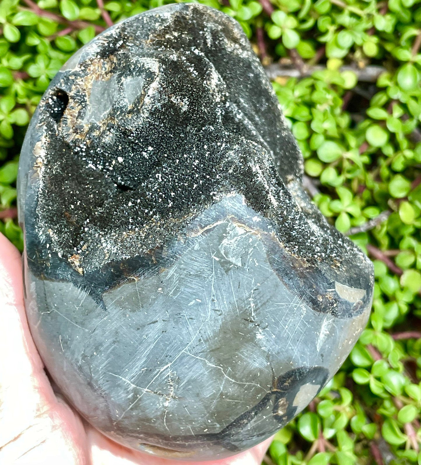 Druzy Septarian Egg