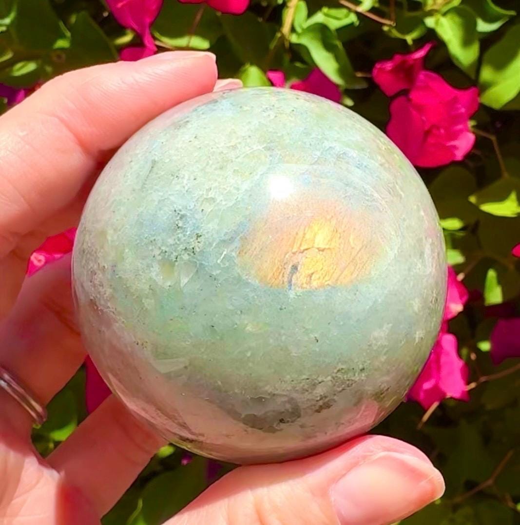 Sunset Labradorite Sphere Flashy Labradorite