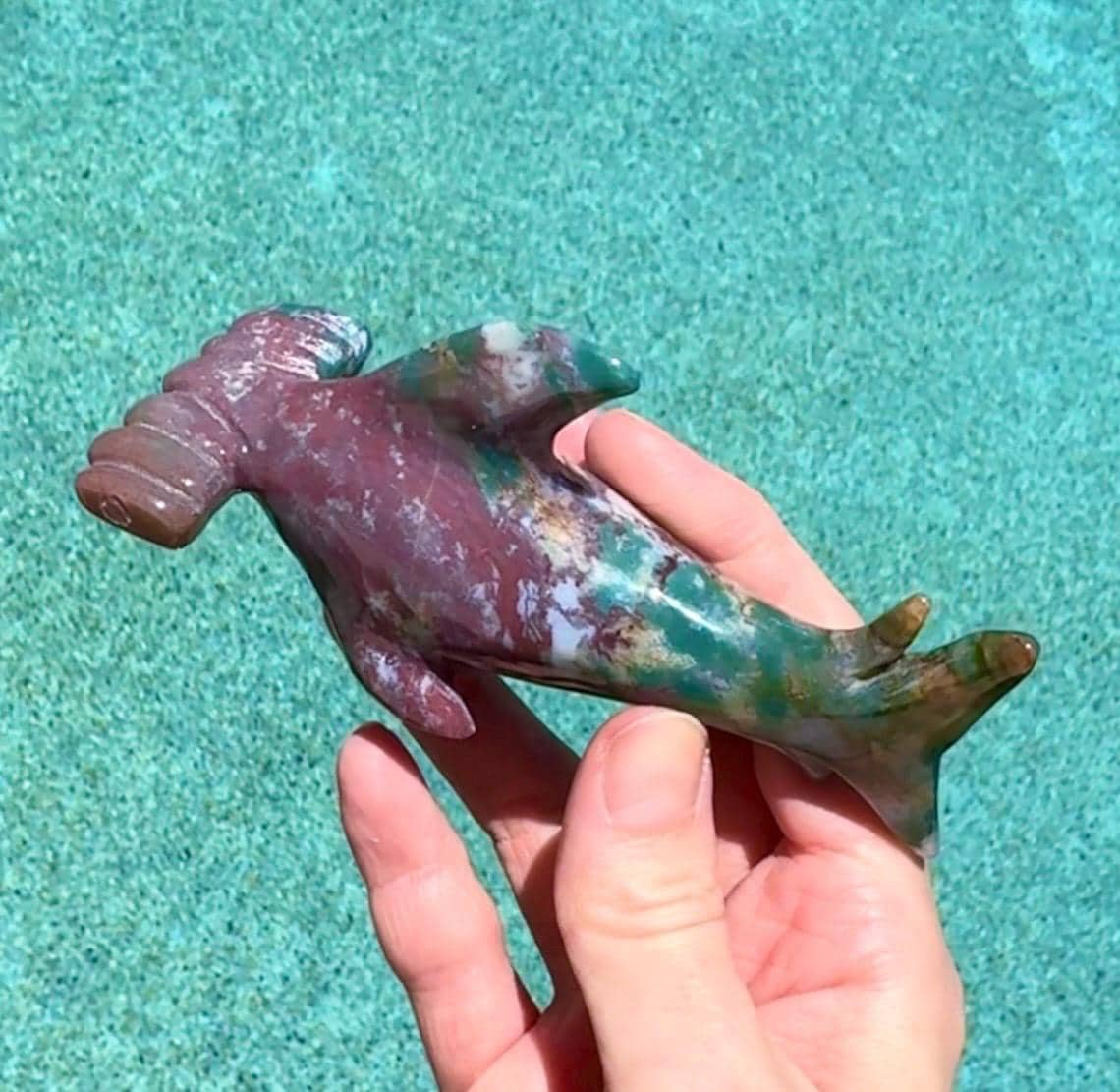 Colorful Ocean Jasper Hammerhead Shark