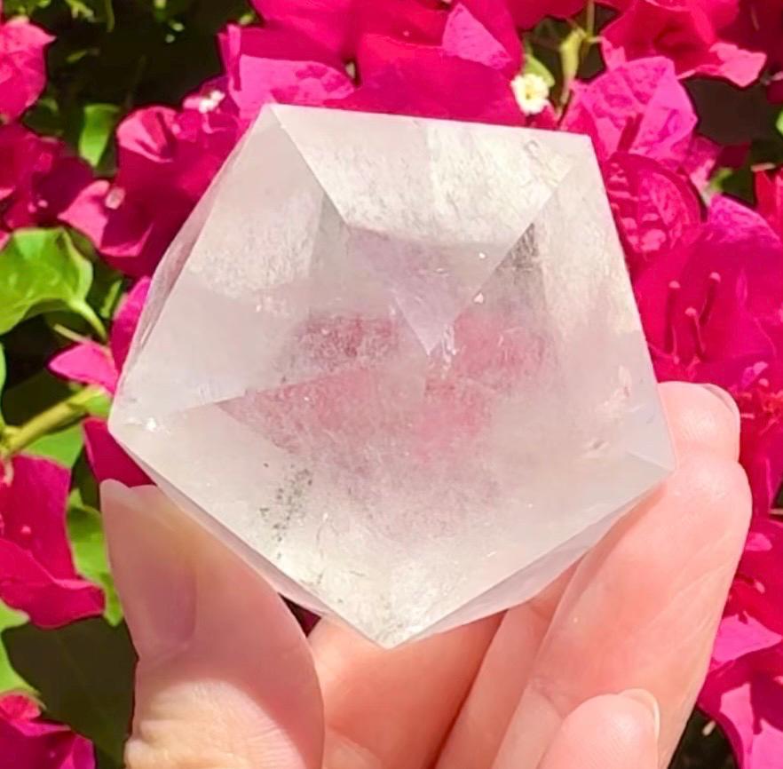 Quartz Crystal Icosahedron From Brazil