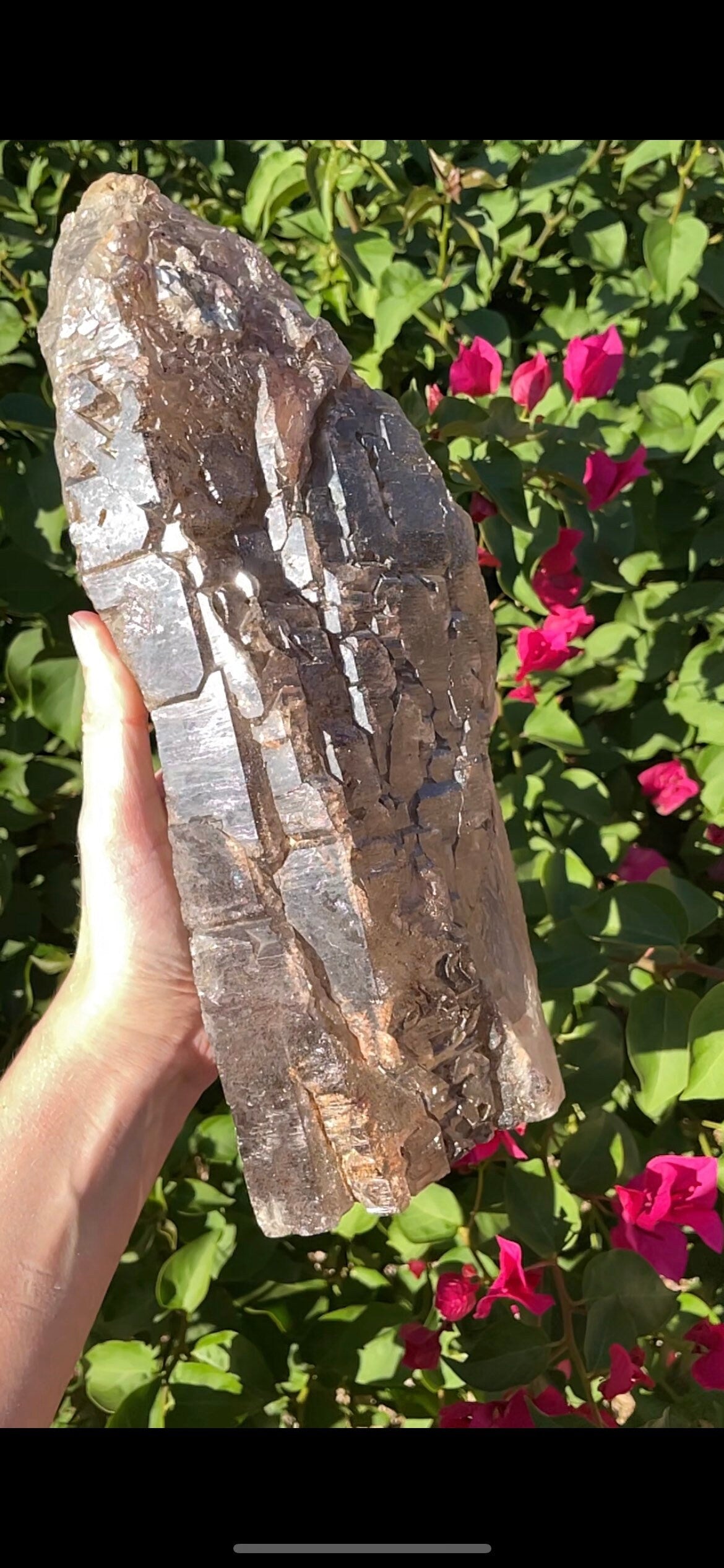 Elestial Smokey Quartz Crystal With Super Seven