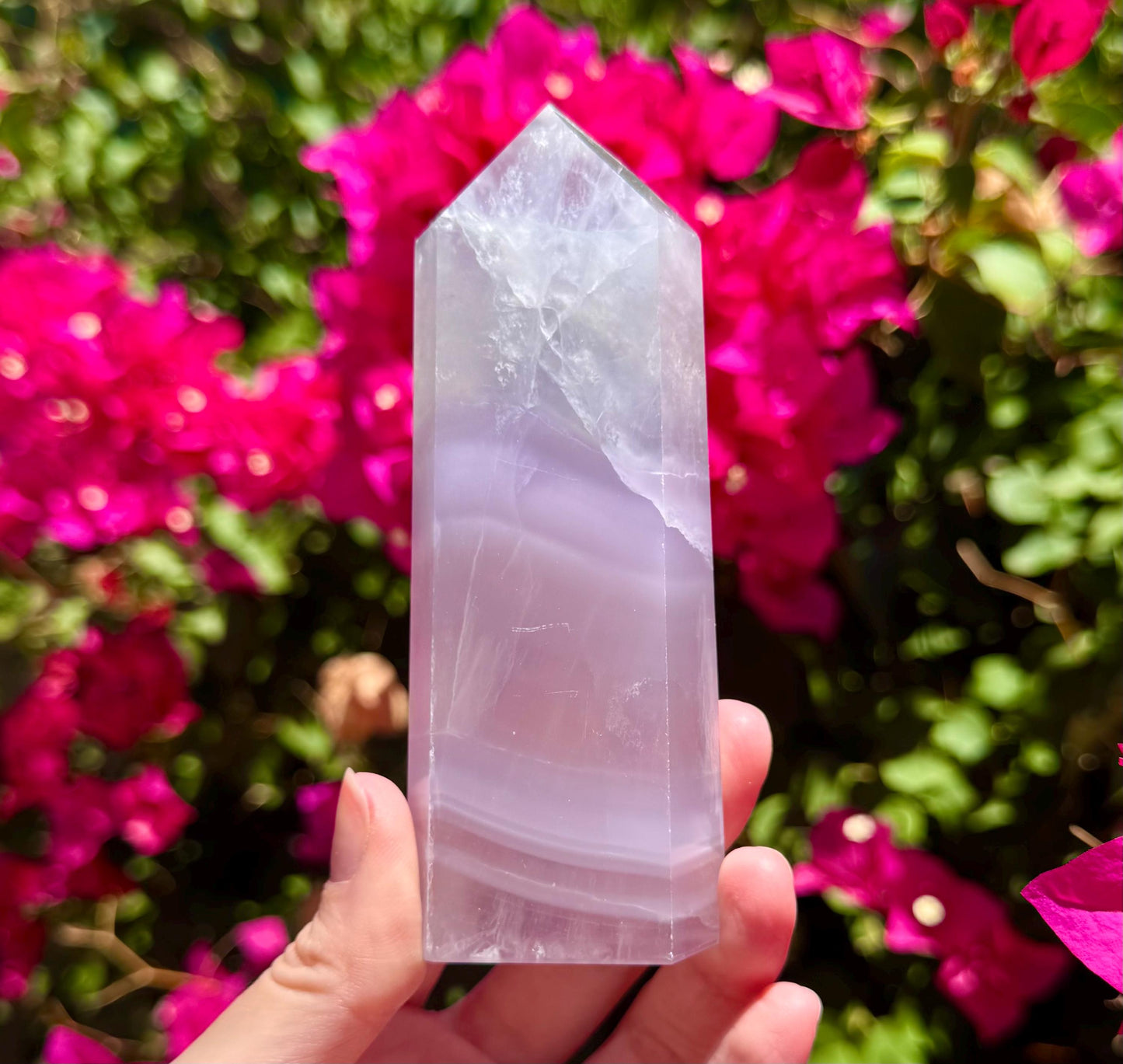 Stunning Lavender Fluorite Tower 5”