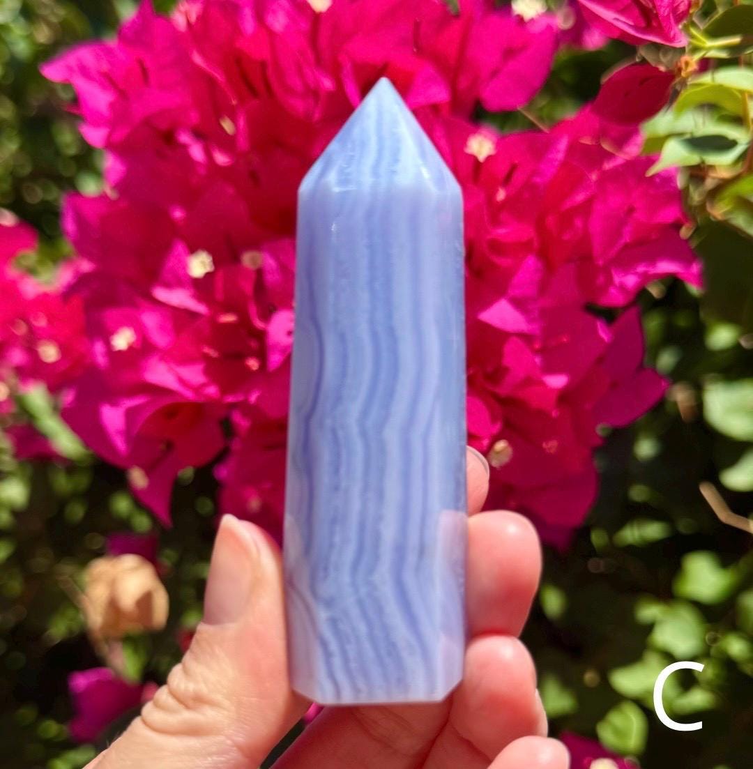 Gorgeous Blue Lace Agate Tower