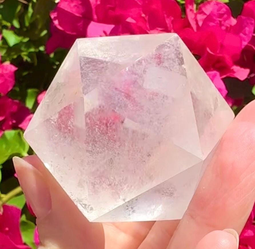 Quartz Crystal Icosahedron From Brazil