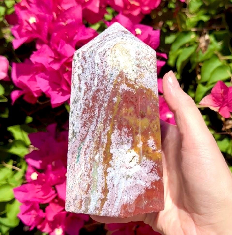 Big Colorful Ocean Jasper Tower