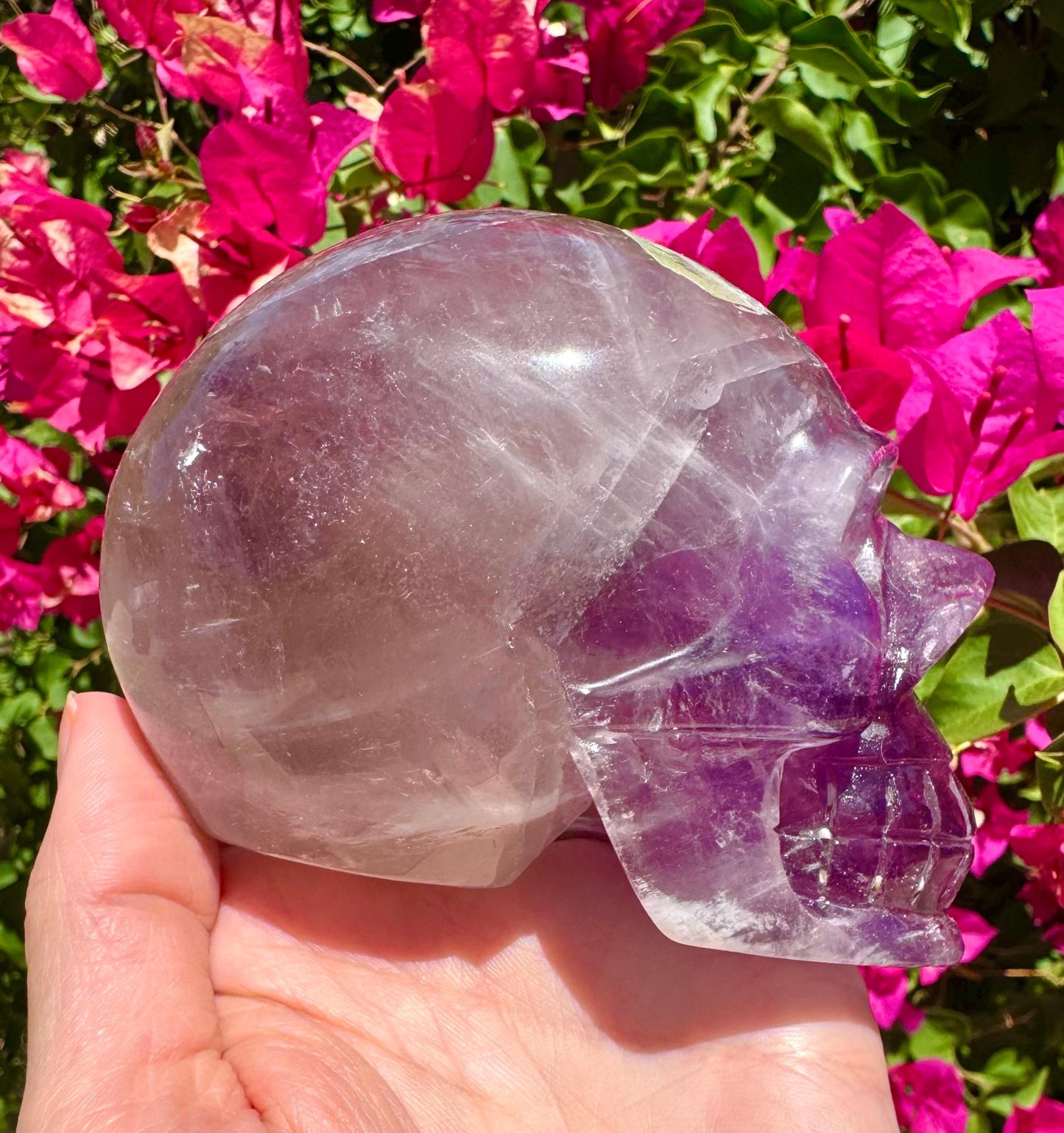 Gemmy Amethyst Crystal Skull *read description