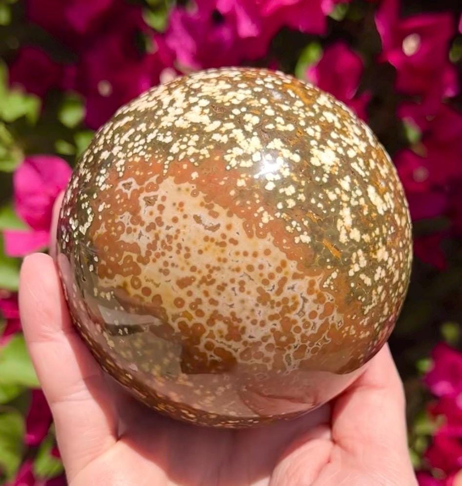 Big Sea Jasper Sphere 91mm Crystal Ball
