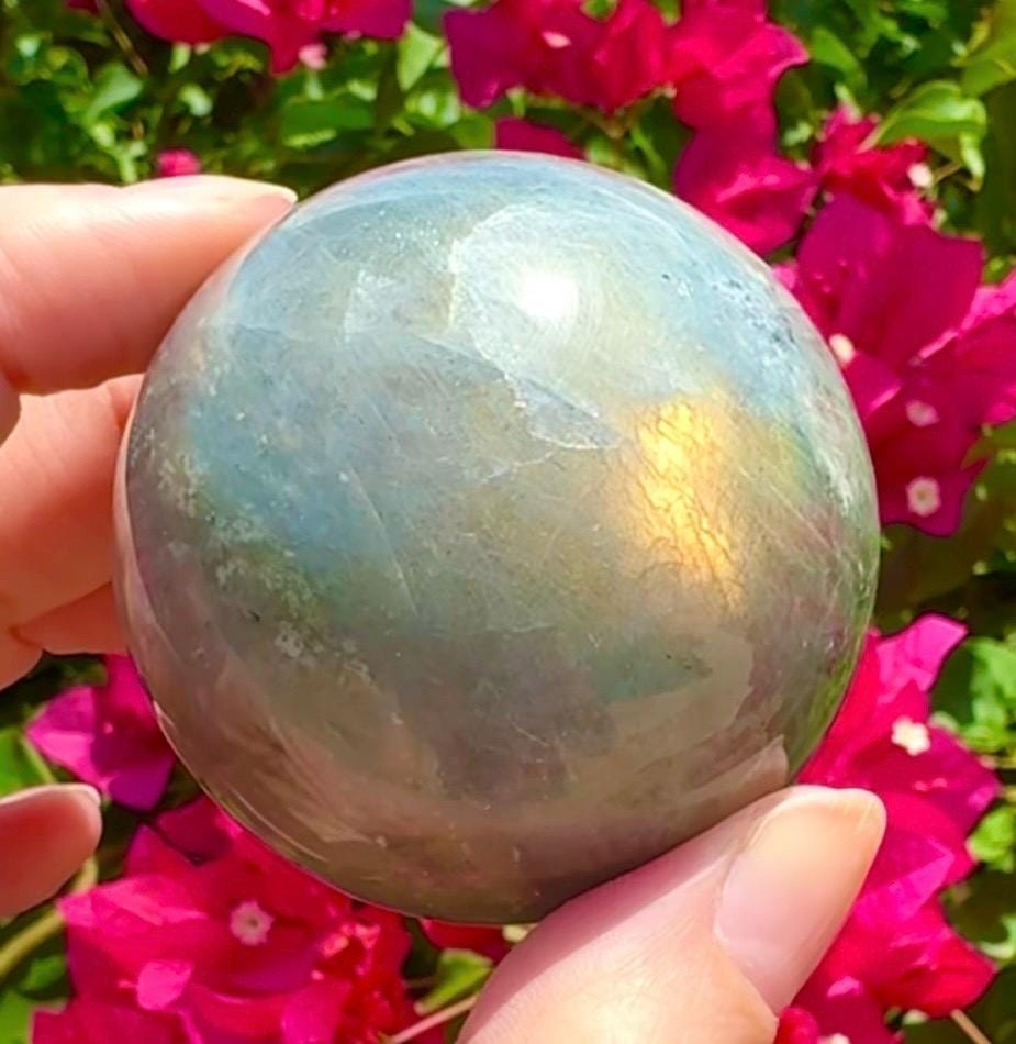 Sunset Labradorite Sphere Flashy Labradorite