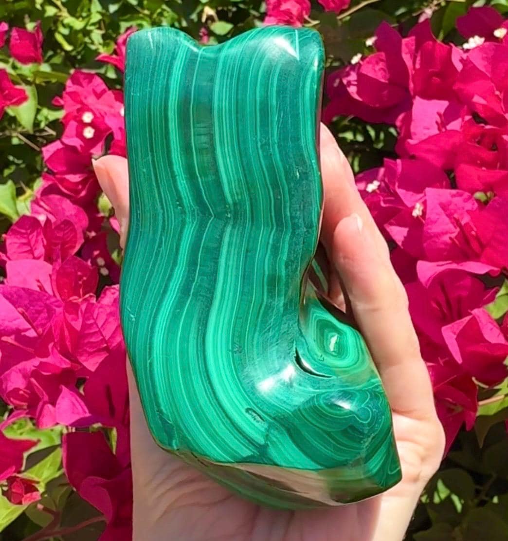 Huge Malachite Slab From Zambia