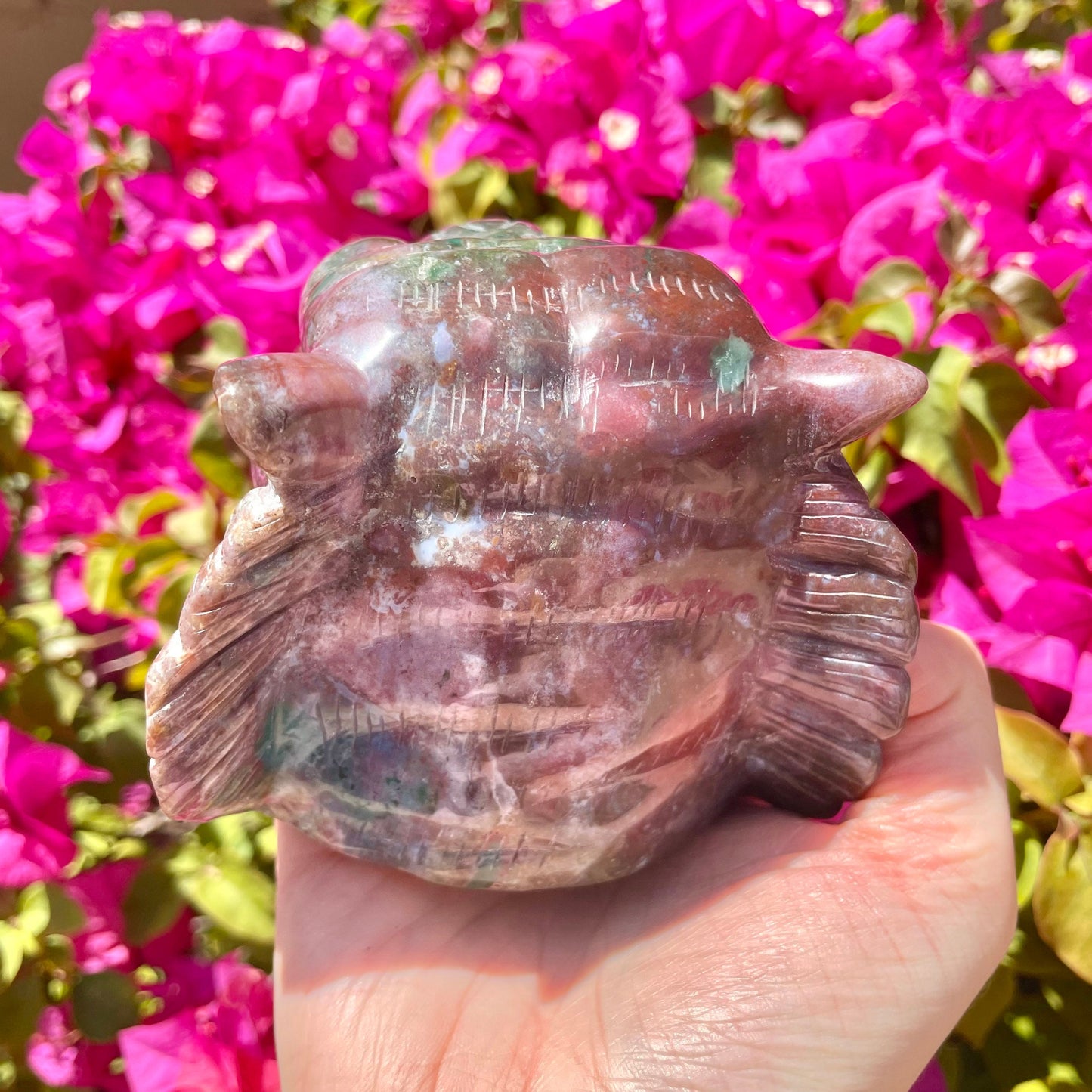 Ocean Jasper Crystal Tiger Head