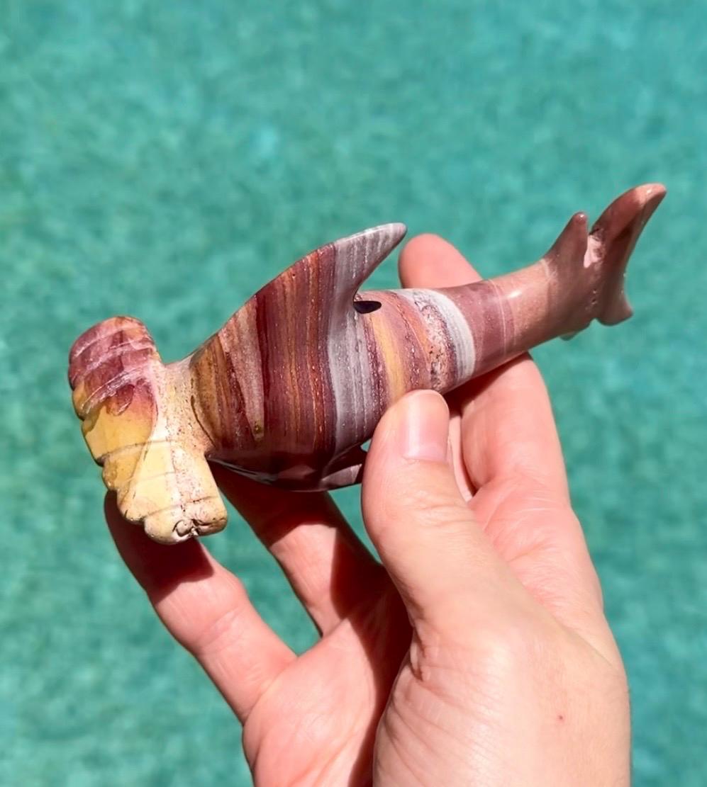 Colorful Mookaite Hammerhead Shark