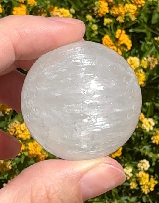 Optical Calcite Sphere Rainbow Crystal Ball