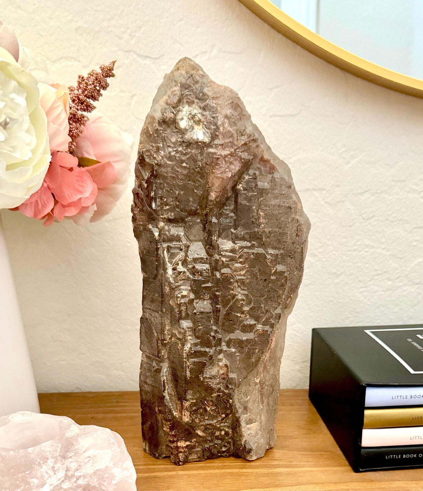 Elestial Smokey Quartz Crystal With Super Seven