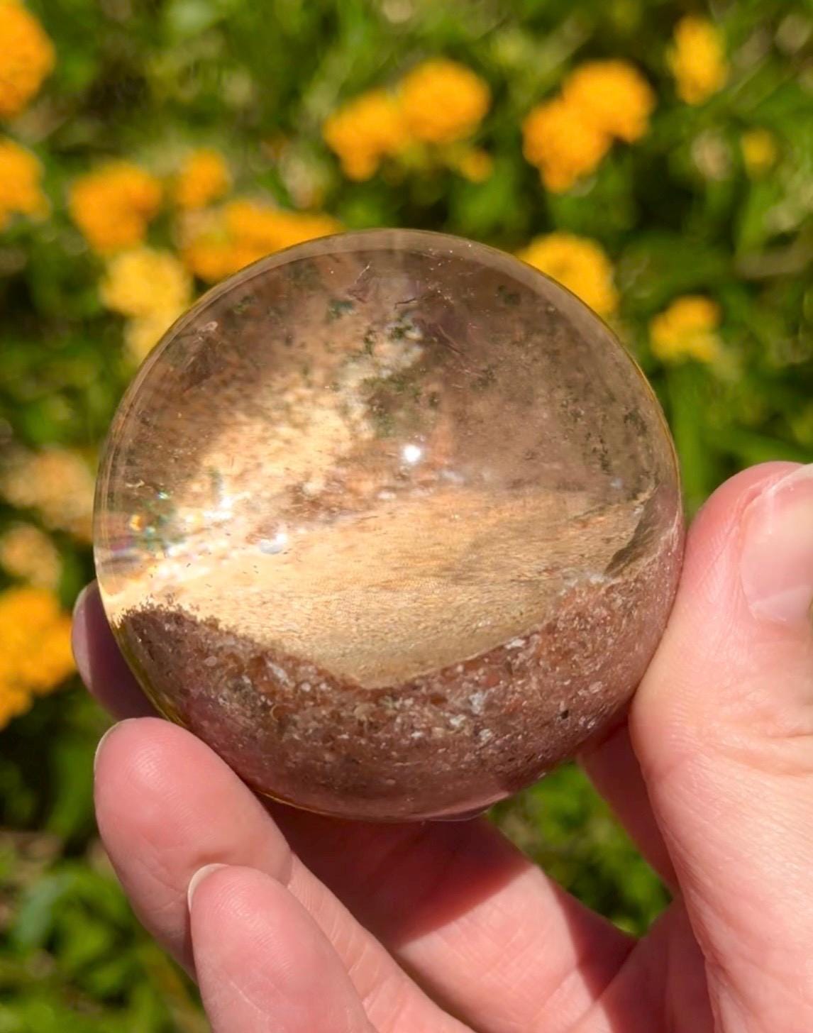 Garden Quartz Crystal Sphere