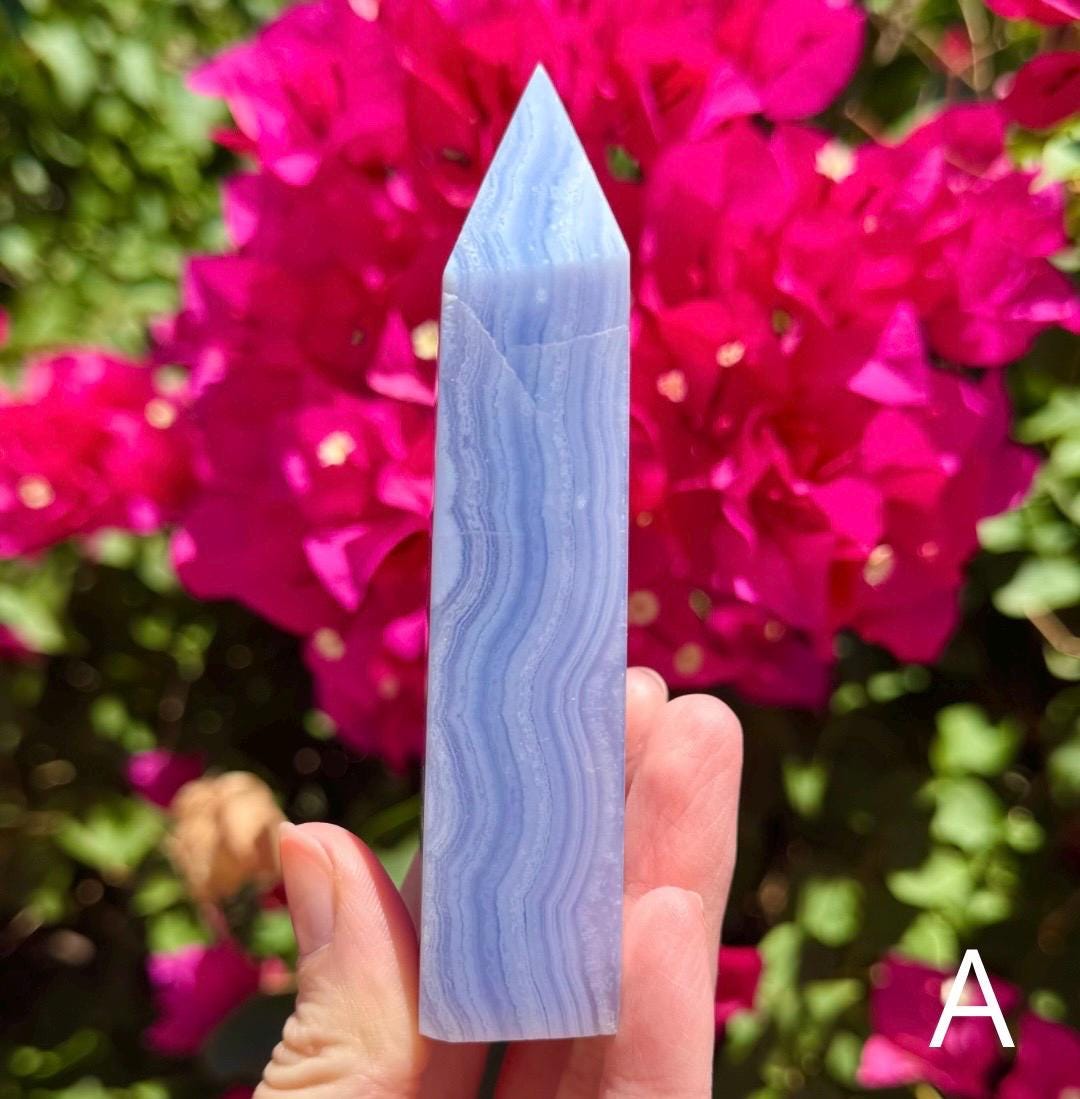 Gorgeous Blue Lace Agate Tower
