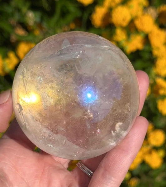 Angel Aura Crystal Ball Angel Aura Clear Quartz Sphere