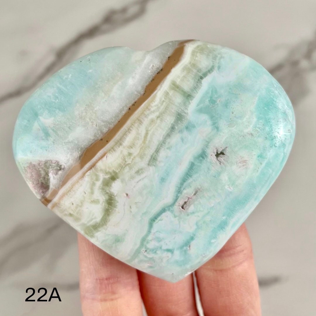 Caribbean Calcite Heart