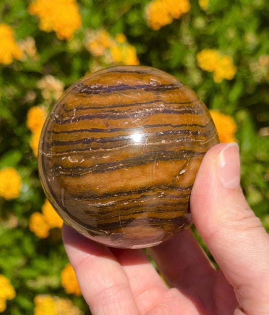Tiger Iron Sphere Crystal Ball