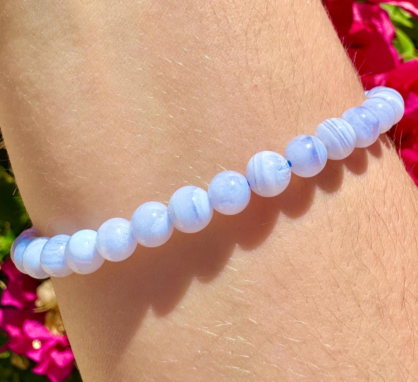 Beautiful Blue Lace Agate Bracelet