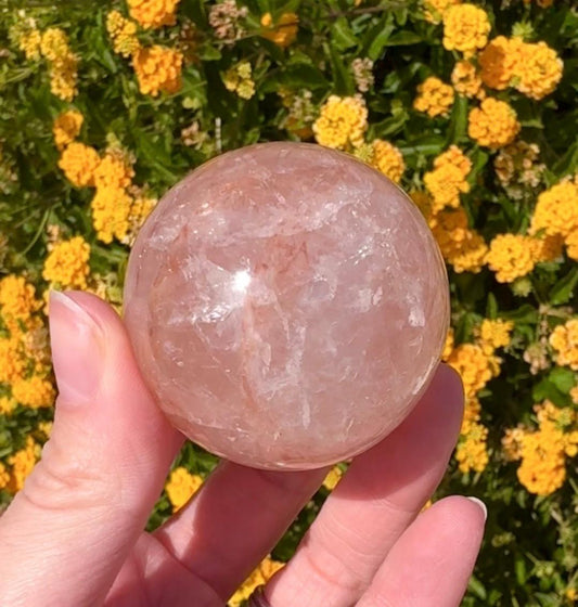 Fire Quartz Quartz Sphere Crystal Ball